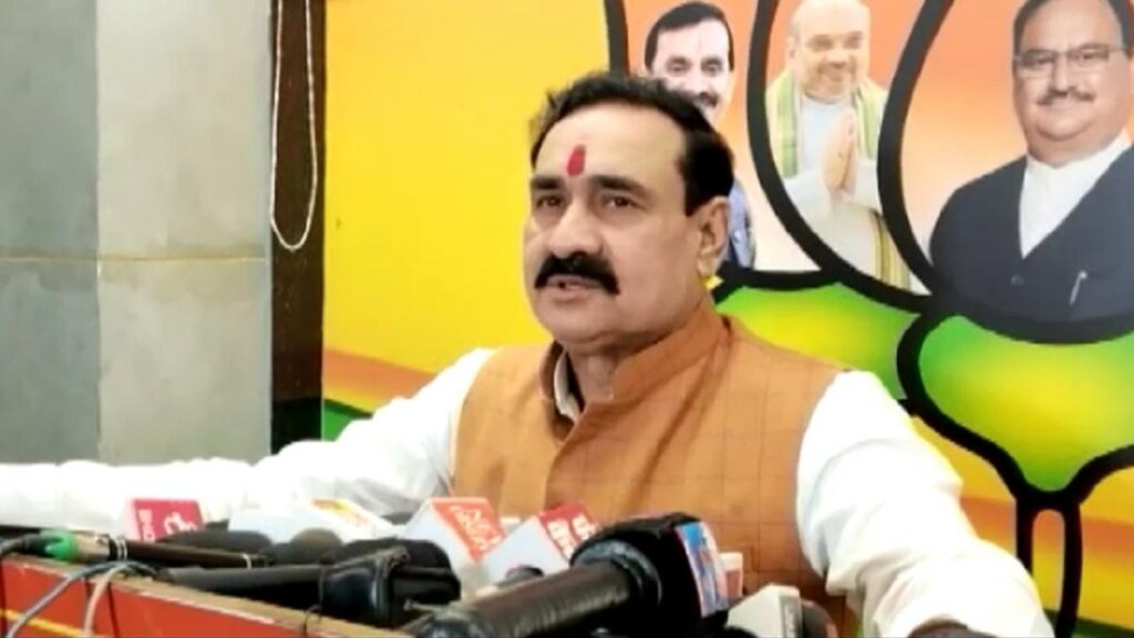 कांग्रेस और कमलनाथ पर बरसे नरोत्तम मिश्रा