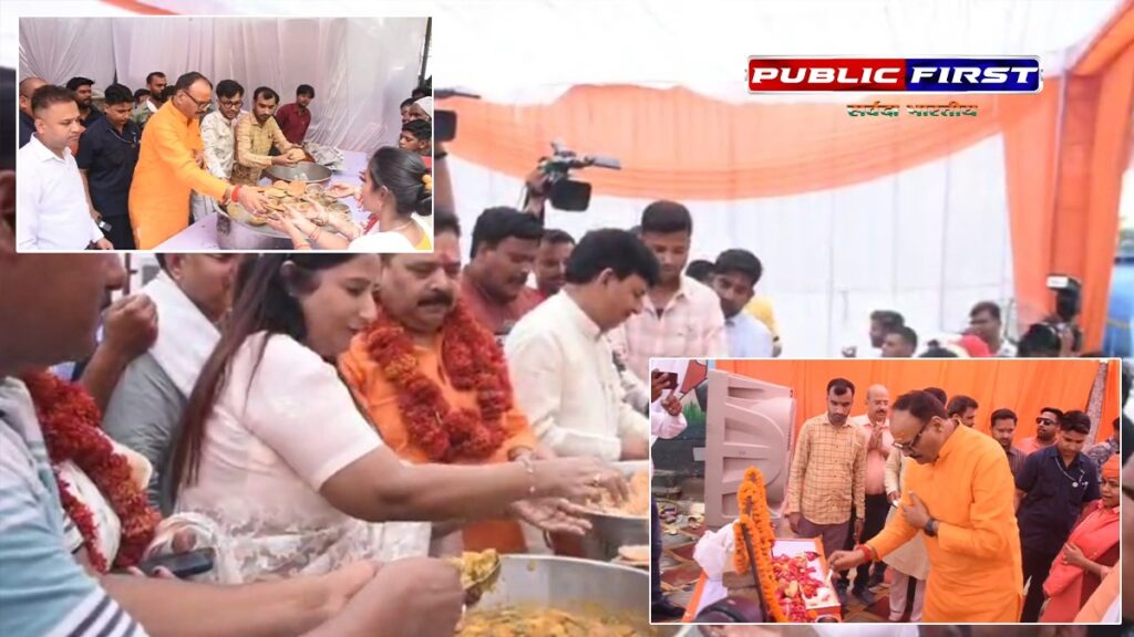 लखनऊ में बड़े मंगलवार पर इलेक्ट्रॉनिक मीडिया एसोसिएशन द्वारा भव्य भंडारे का आयोजन, उपमुख्यमंत्री बृजेश पाठक ने किया शुभारंभ