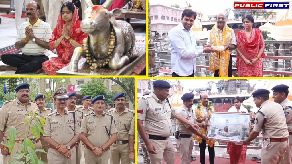 #MP । डीजीपी कैलाश मकवाना पहुंचे महाकाल के दरबार, उज्जैन में चार घंटे की उच्चस्तरीय समीक्षा बैठक