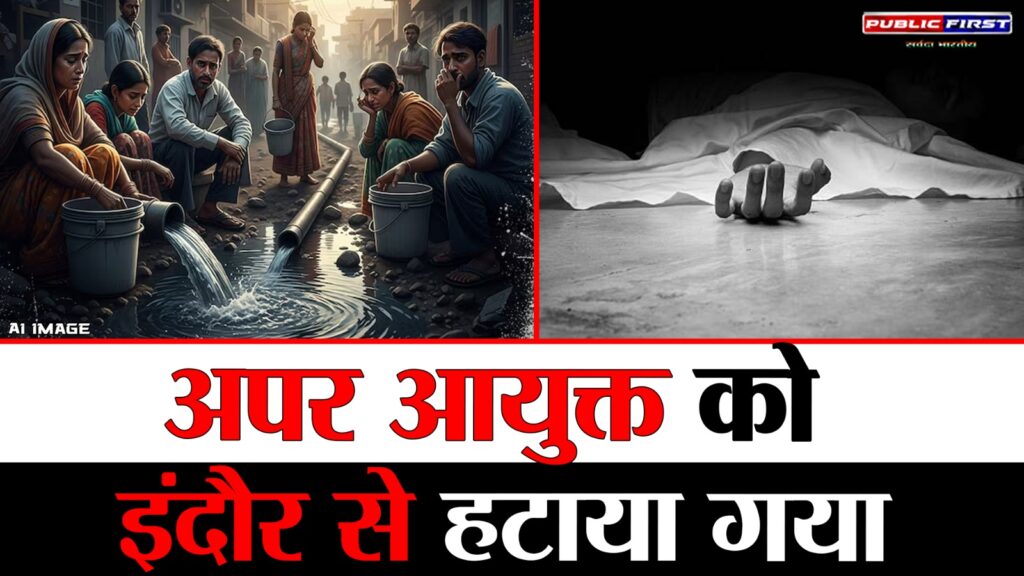 #MP FIRST | दूषित पानी से मौत के मामले में बड़ी प्रशासनिक कार्रवाई, अपर आयुक्त को इंदौर से हटाया गया |