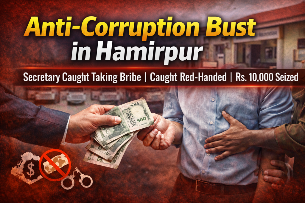 #UP FIRST | हमीरपुर में एंटी करप्शन टीम की बड़ी कार्रवाई: सचिव रंगे हाथ पकड़ा गया |