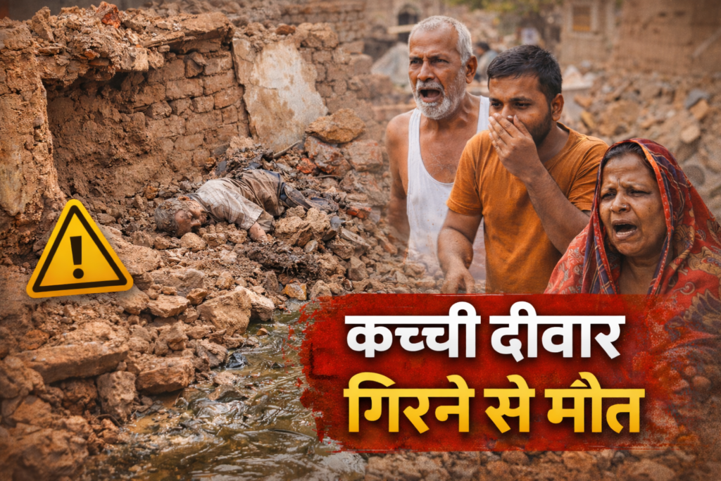 #UP FIRST | हमीरपुर में कच्ची दीवार गिरने से अधेड़ की दर्दनाक मौत, पीएम आवास के लिए मकान गिराते समय हुआ हादसा |