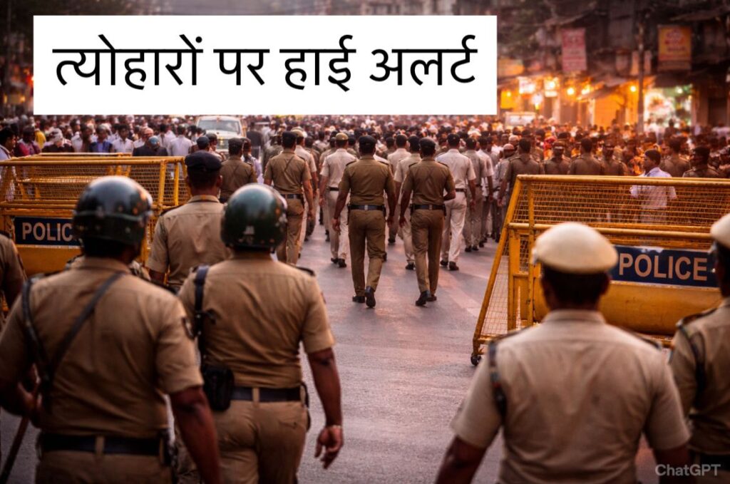 #MP FIRST | उज्जैन में त्योहारों की तैयारी: पुलिस का फ्लैग मार्च, शांति और सौहार्द की अपील |
