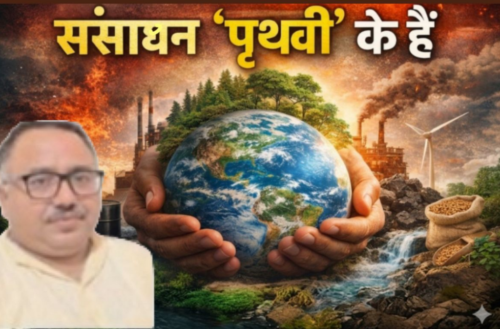 “प्राकृतिक संसाधन: सृष्टि की साझा धरोहर, मानवता का नैतिक ट्रस्टीशिप दायित्व” – कैलाश चन्द्र |