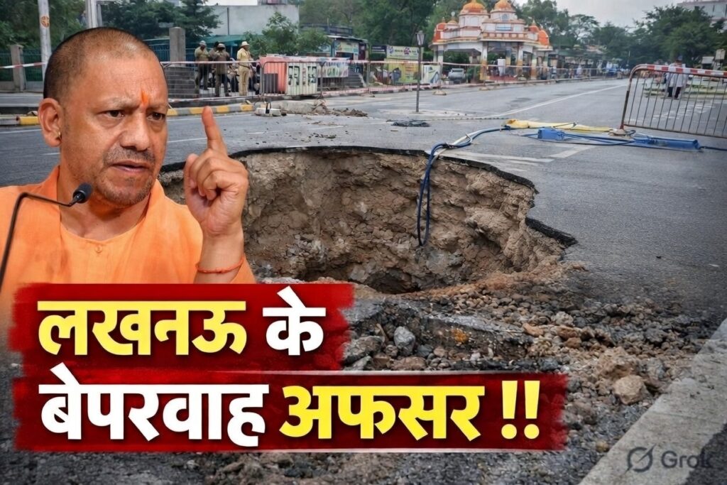 #UP FIRST | लखनऊ ग्रीन कॉरिडोर उद्घाटन के दो दिन बाद ही धंसा, निर्माण गुणवत्ता पर उठे सवाल |