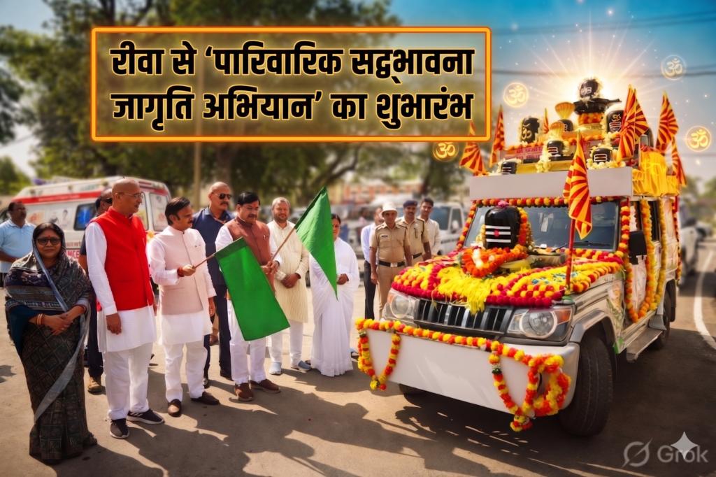 #MP FIRST | रीवा से ‘पारिवारिक सद्भावना जागृति अभियान’ का शुभारंभ, सीएम डॉ. मोहन यादव ने दिखाई हरी झंडी |