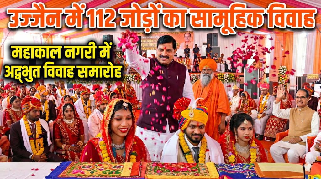 #MP FIRST | सामूहिक विवाह में शामिल हुए सीएम डॉ. मोहन यादव, 112 जोड़ों को मिली सौगात |