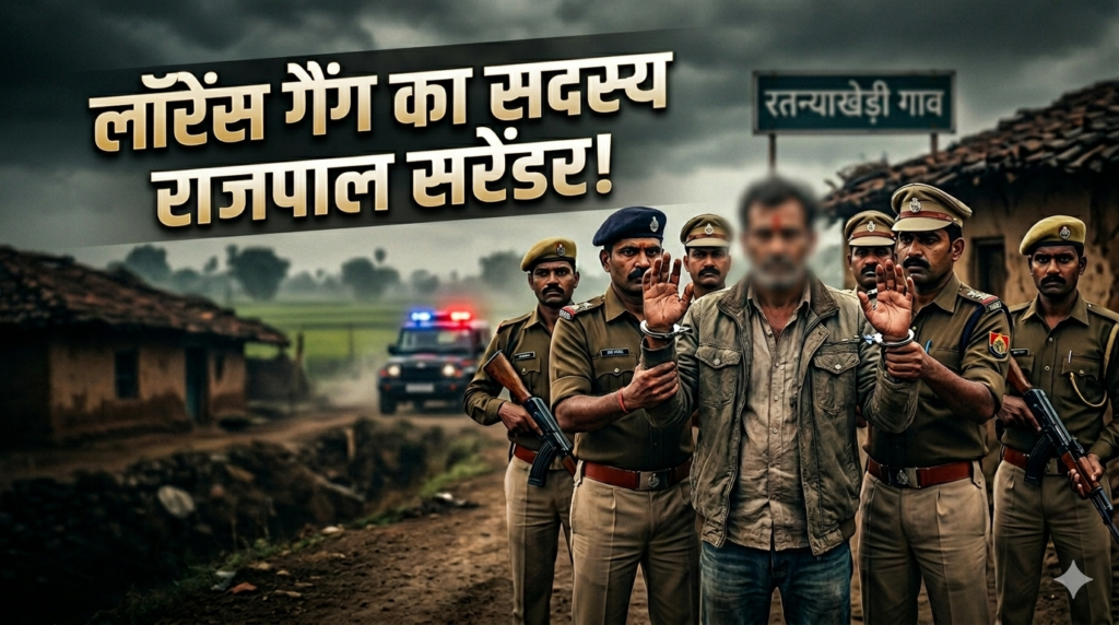 #MP FIRST | लॉरेंस गैंग का कुख्यात सदस्य राजपाल मध्य प्रदेश में सरेंडर, व्यापारी पर फायरिंग की बात कबूली |