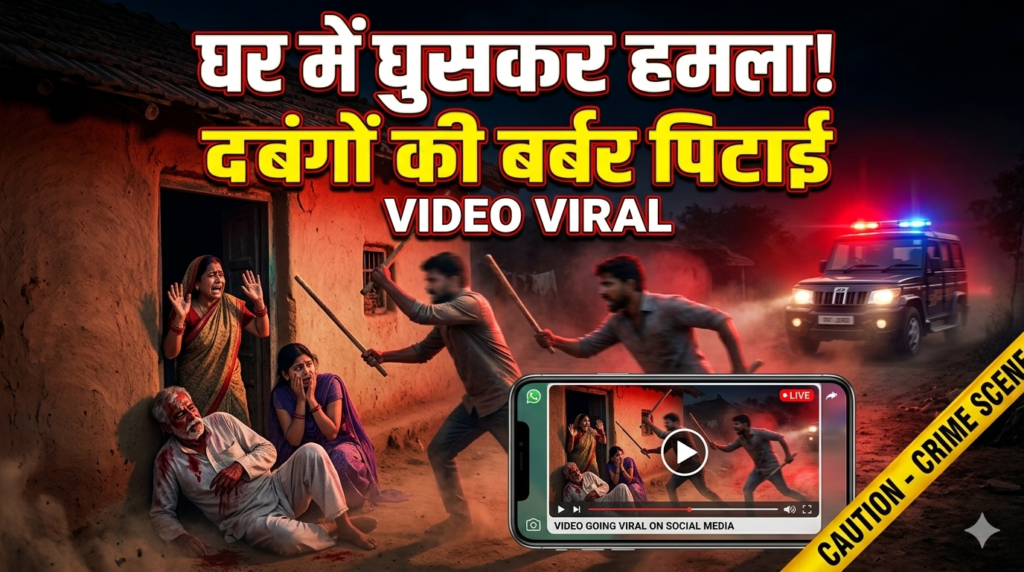 #MP FIRST | टीकमगढ़ में घर में घुसकर दबंगों की बर्बर मारपीट, वीडियो वायरल; पुलिस ने मामला दर्ज किया |