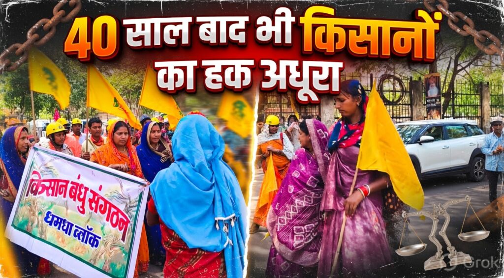 #CG FIRST | 40 साल बाद भी नहीं मिला मुआवजा, खैरझीटी के ग्रामीणों का फूटा गुस्सा |