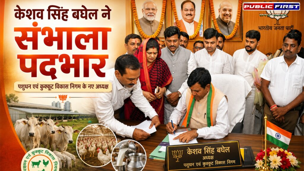 #MP FIRST | मध्यप्रदेश राज्य पशुधन एवं कुक्कुट विकास निगम के नवनियुक्त अध्यक्ष श्री केशव सिंह बघेल ने किया पदभार ग्रहण |